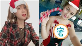 白雲聖誕節特別辣秀聖誕泳裝。(圖／翻攝自白雲IG)