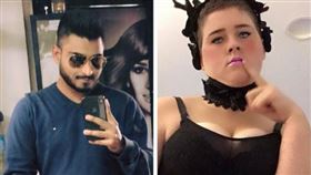 恐怖病嬌！網約窒息式性愛…猛男慘被20歲肥妹活活勒死（合成圖／翻攝自Maulin Rathod臉書、jamieleedolheguy IG）