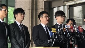尹立等罷韓四君子前往中選會遞交連署書 記者林恩如攝影