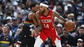 ▲英格蘭（Brandon Ingram）投進生涯新高7顆三分球，鵜鶘擊敗金塊。（圖／美聯社／達志影像）