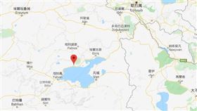 這艘船在比特利斯省的城鎮阿迪爾傑瓦茲（紅點處）附近沉沒。（圖取自Google地圖網頁google.com.tw/maps）