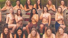 全裸,桌曆,女大生,義賣,獸醫系,紐西蘭,梅西大學　圖／翻攝臉書