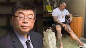  館長自稱「共匪認證刺青怪物」。（圖／翻攝自臉書飆捍）