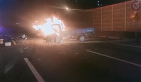 火燒車,台南,國道,妻,行車紀錄器,焦屍