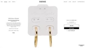 耳環（圖／翻攝自SSENSE網站）