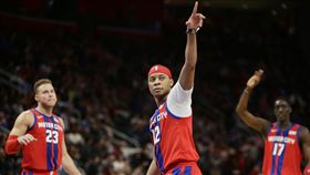 ▲活塞全員得分，30分差擊敗巫師。（圖／美聯社／達志影像）