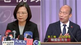 蔡英文,韓國瑜,組合圖