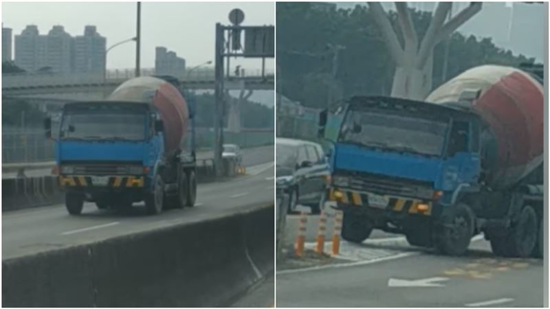 快速道路上倒退嚕！水泥車駕駛曝真相