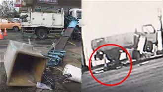 吊臂斷裂清洗工3樓墜下亡　畫面曝光