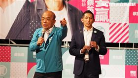吳怡農造勢、蘇貞昌、游錫堃（圖／記者陳政宇攝影）