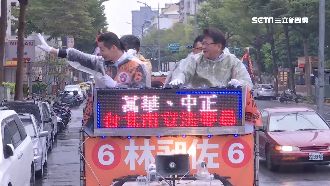 林昶佐選前衝刺民調升　潘孟安陪掃街