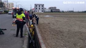 退休警官,溺斃,溝渠,嘉義,翻攝畫面