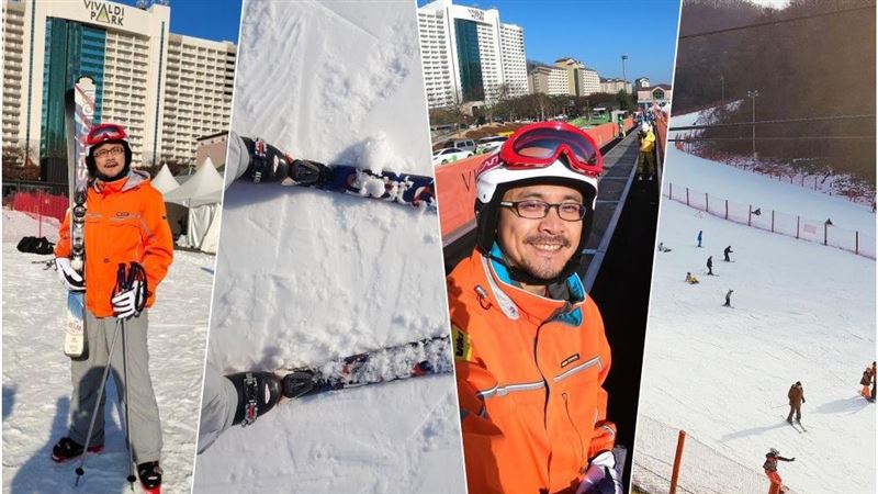 江原道聽中文學滑雪　初學者出新手村