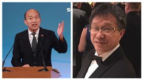 國民黨總統候選人韓國瑜，我駐德代表謝志偉。（組合圖／資料照，翻攝自臉書）