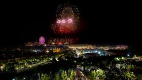 ▲義大世界施放999秒煙火秀。（圖／義大世界提供）