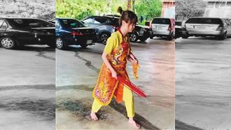 乩身、桌頭都辣妹！家人不捨她渾身血