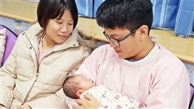 馬偕醫院喜迎元旦寶寶。（圖／院方提供）