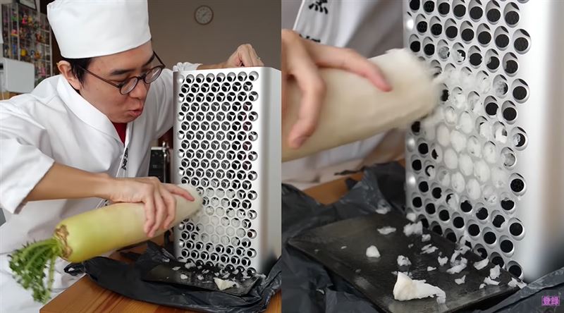 又是日本人！他拿百萬Mac爽刨蘿蔔