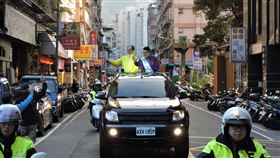 選戰最後衝刺！游錫堃作陪力挺張銘祐　安坑車隊掃街