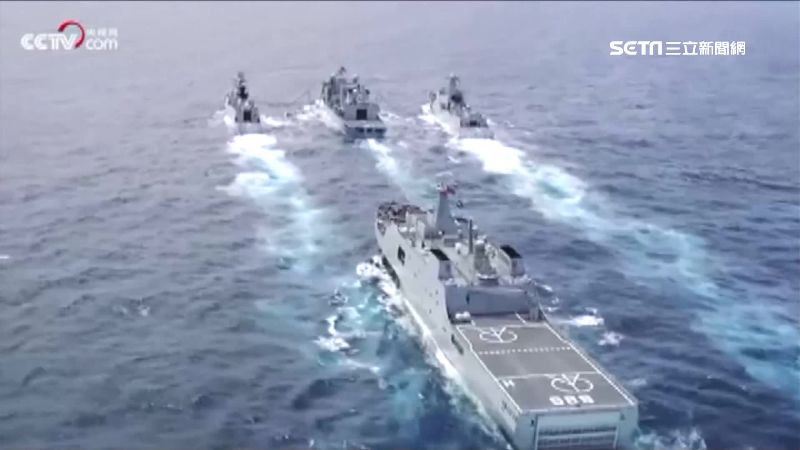 美中航母南海相逢！山東艦遇林肯號