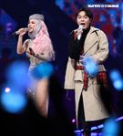 Jolin蔡依林全新巡演「Ugly Beauty 」台北站第三場特別來賓青峰。（記者邱榮吉/攝影）