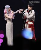 Jolin蔡依林全新巡演「Ugly Beauty 」台北站第三場特別來賓青峰。（記者邱榮吉/攝影）
