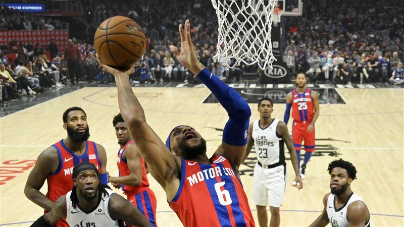 NBA／戰快艇　活塞9人雙位數得分