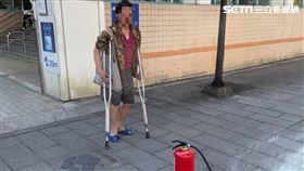 文山,動物園,男子,燒紙　警方提供