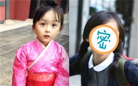  中國9歲童星劉楚恬/小學5年級/小學生/揹書包。劉楚恬微博