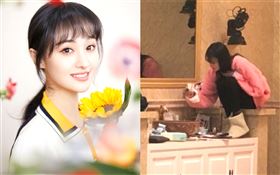 鄭爽、錄製《Beauty小姐》。微博