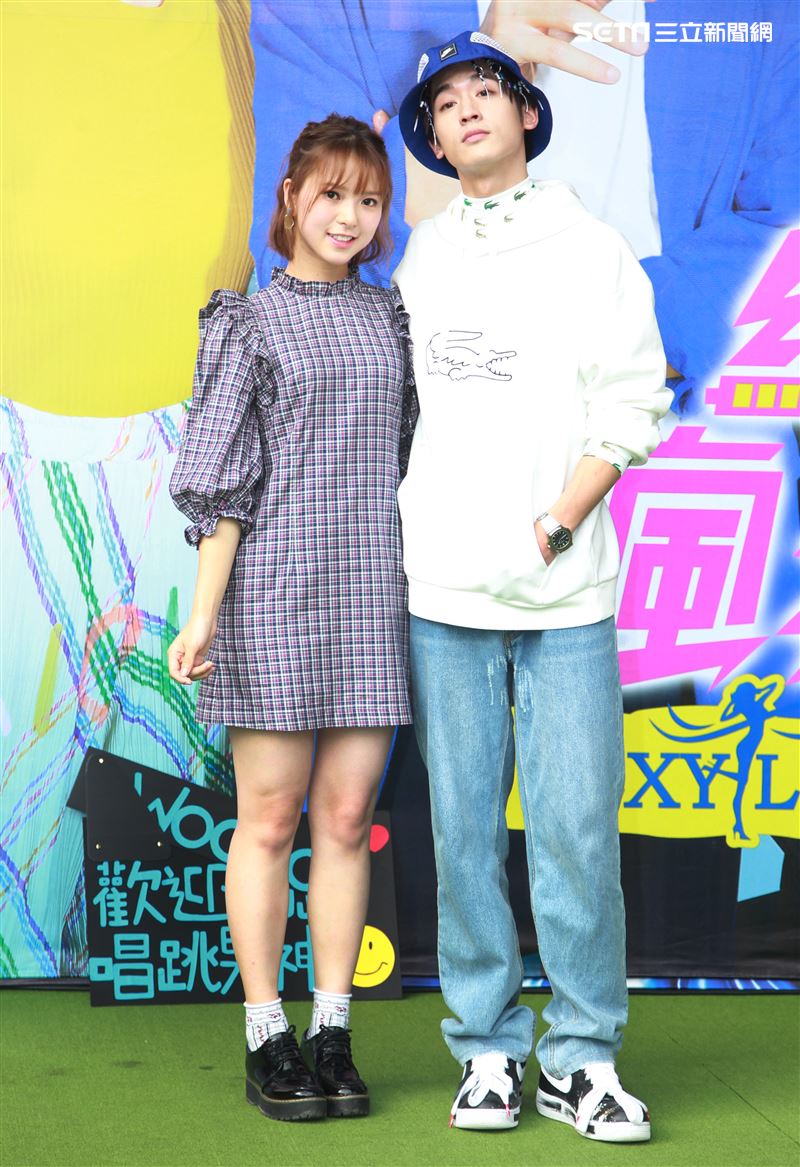 「網紅的瘋狂世界」演員吳思賢、項婕如。（記者邱榮吉/攝影）