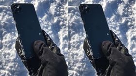 滑雪意外搞丟iPhone 11 Pro 深埋雪堆兩天後挖出…還有電！（圖／SNOWKON滑雪控）