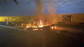 2020年1月2日，「伊拉克地下總督」卡山．蘇萊曼尼將軍（Qassem al-Soleimani）——在巴格達國際機場周邊，遭美軍空襲炸死。 圖／美聯社／達志影像