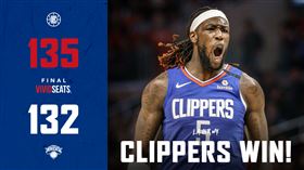 ▲快艇哈雷爾（Montrezl Harrell）拿下34分。（圖／翻攝自推特）