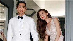 林志玲和AKIRA世紀婚禮。（圖／記者林聖凱攝影）