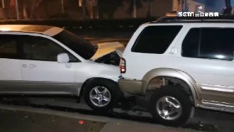 男疑精神不濟連撞　4汽機車嚴重毀損