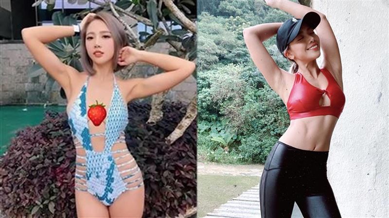 魚鱗泳裝遮水滴雪乳！正妹轉型曬腹肌