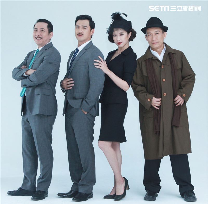 屈中恆、竇智孔、天心、郭子乾演舞台劇「步步驚笑」。（記者邱榮吉/攝影）