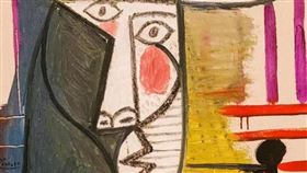 畢卡索,英國,美術館,女子半身像,損毀（圖／維基百科）