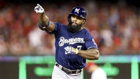 ▲國民1年約簽下前釀酒人一壘手譚姆斯（Eric Thames）。（圖／美聯社／達志影像）