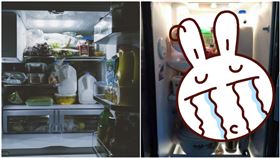 爆廢公社二館,爸爸,人父,眼睛貼紙,瞪,冰箱,食物,靈魂,小朋友,可愛,宵夜,深夜,左圖翻攝自pixabay