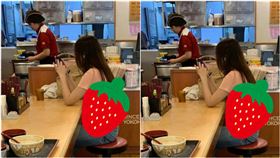 「加藤軍路邊隨手拍」有網友拍到神級正妹白皙露腰，引發大家熱議。（圖／翻攝自加藤軍路邊隨手拍）