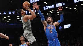 ▲丁威迪（Spencer Dinwiddie）錯失2次絕殺機會。（圖／美聯社／達志影像）
