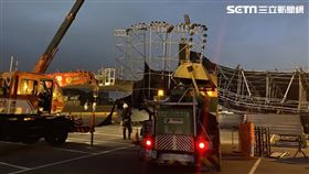 樹林,蘇巧慧,舞台棚架,倒塌　翻攝畫面