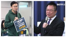 國民黨義務副秘書長蔡正元，民進黨副秘書長林飛帆。（組合圖）