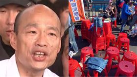 韓國瑜凱道造勢、四叉貓劉宇（組合圖／翻攝自PTT）