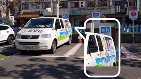 藍宣傳車遭爆違規占車位