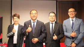 仲量聯行2020年1月8日記者會，左起投資部資深副總吳瑤華、總經理趙正義、商業不動產部副總劉建宇、不動產策略顧問副總侯文信（圖／資料照）
