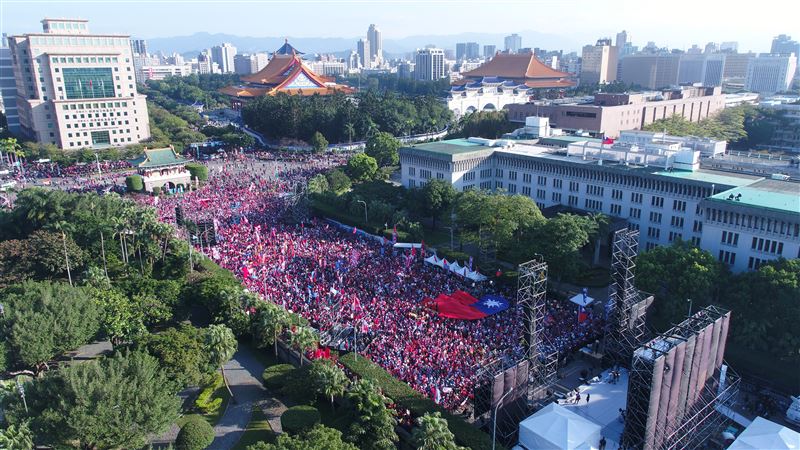 百萬庶民來了？韓國瑜凱道空拍照曝光