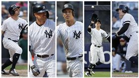 ▲洋基2020年外野5搶3。（圖／美聯社／達志影像）